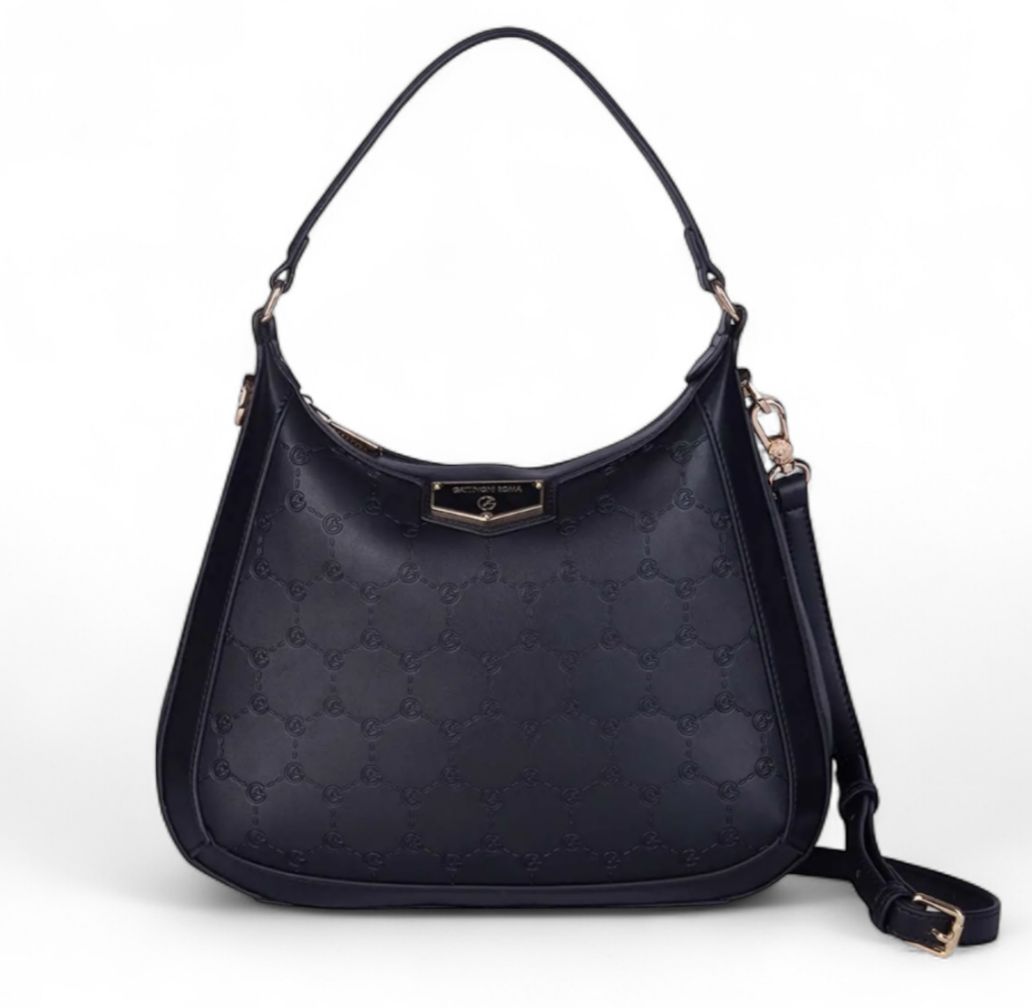 Borsa Donna “GATTINONI ROMA” Ada Medium Hobo Nero – Dama Fashion Lab