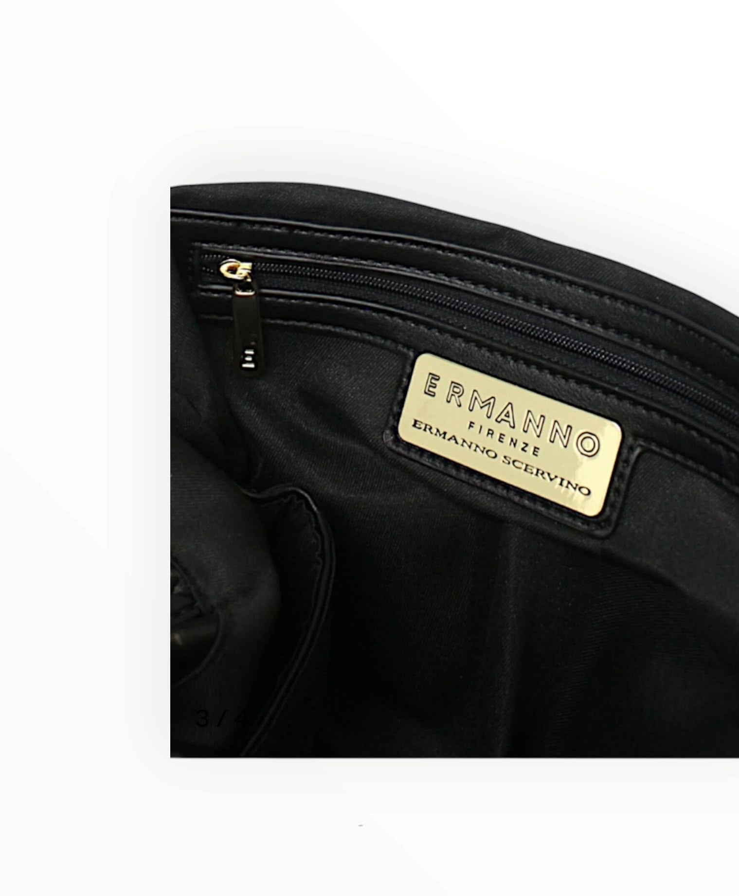 BORSA DONNA “ERMANNO SCERVINO FIRENZE” HOBO SPENCER EMBROIDERY NERO