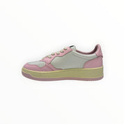 SNEAKERS DONNA “AUTRY” MEDALIST AULW WB37 PELLE BIANCO/ROSA