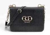 BORSA Donna “GUESS” KG962420 Salinge Animalier Nero