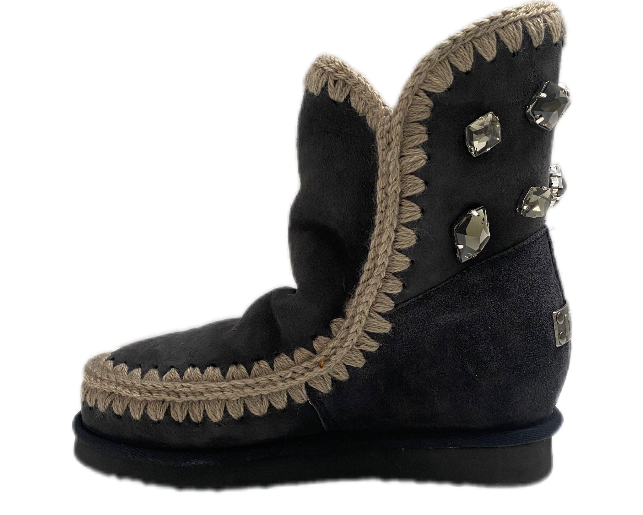 Stivaletti Donna “MOU” Eskimo Inner Wedge Back Rhinestones Pietre Grigio  Autunno/Inverno 24/2025
