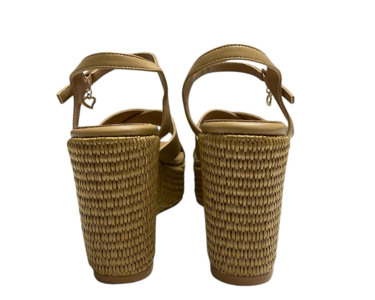 SANDALI ZEPPA DONNA “BRACCIALINI” BB90 PRIMAVERA ESTATE 2025 CUOIO NATURALE