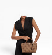 BORSA Donna “GUESS” OS965576 Queensland Mini Logo Marrone