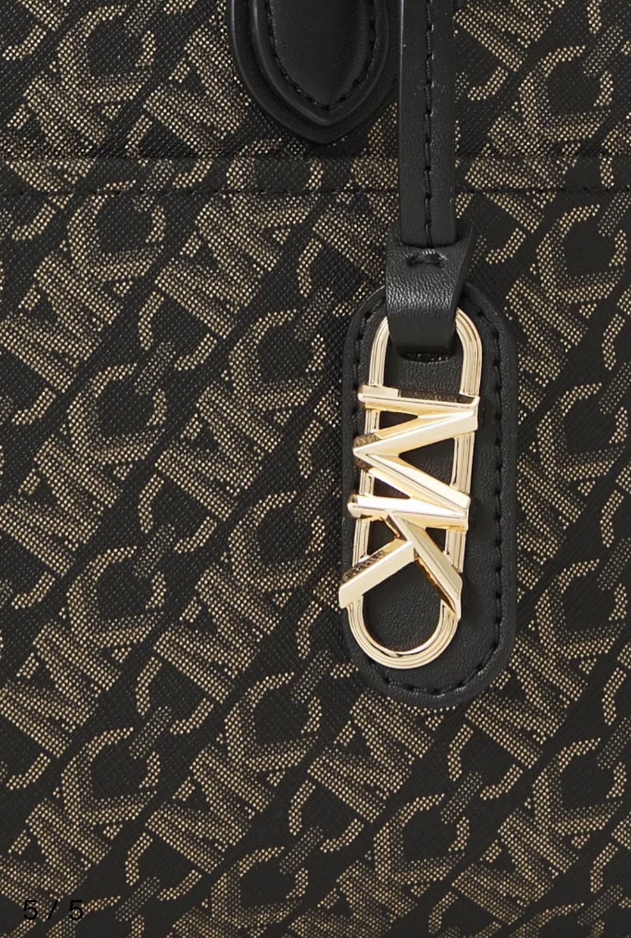 Borsa Donna “MICHAEL KORS” GIGI 30F4G3GM5B SMALL EW MESSANGER  Nero/Oro Pallido