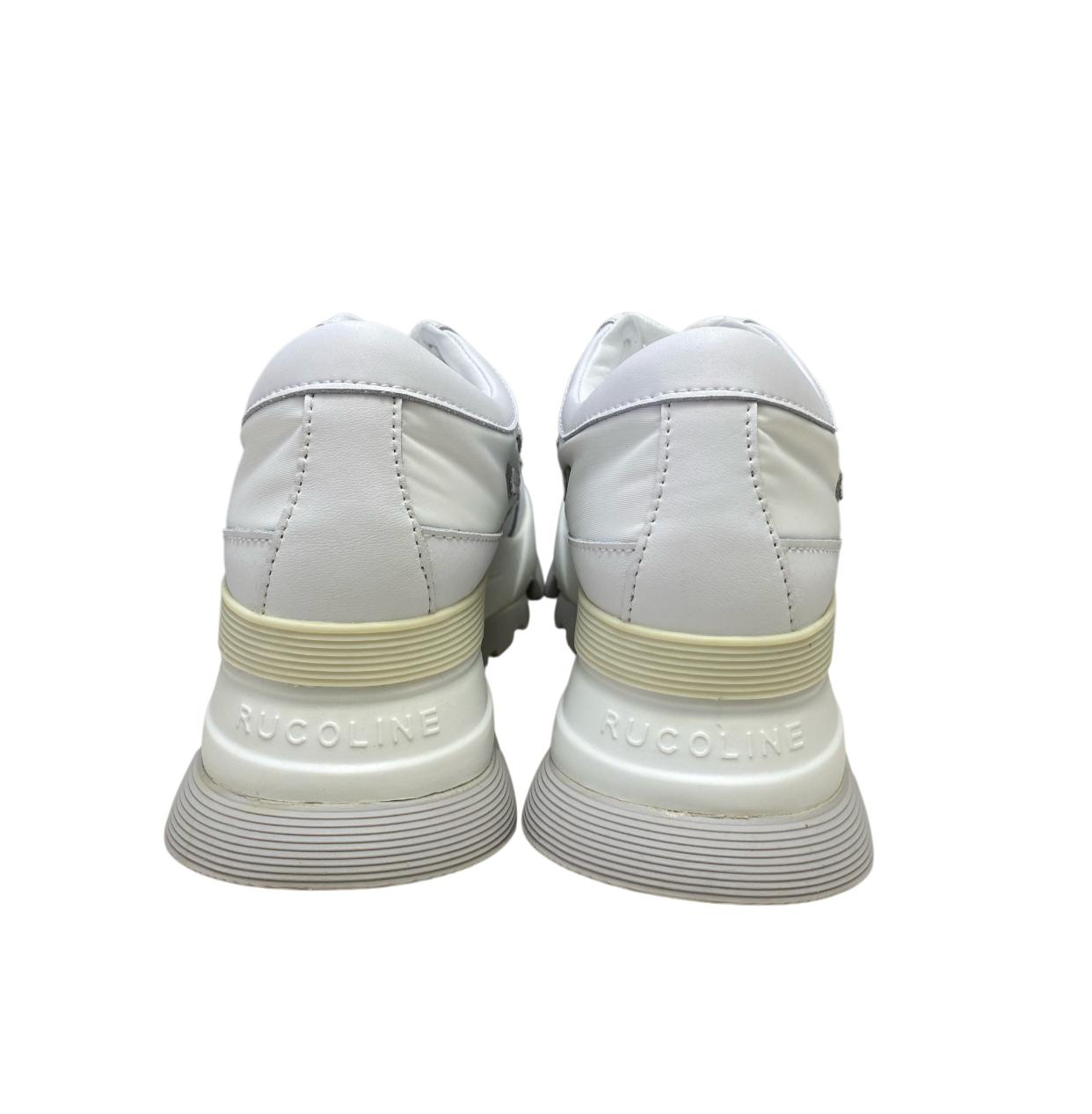 Sneakers Donna "RUCOLINE" AKI 300 Soft Bomber Bianco-Argento