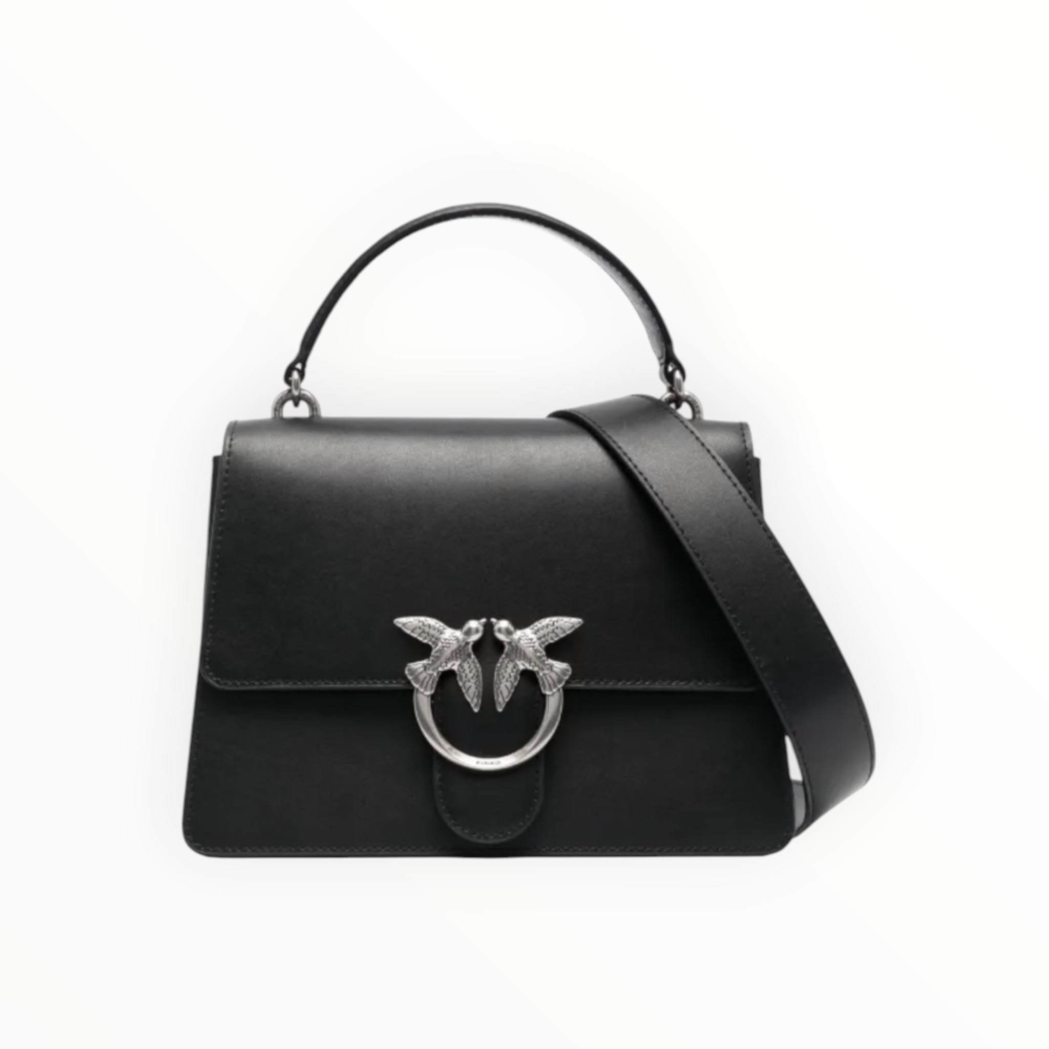 BORSA DONNA “PINKO ”LOVE ONE TOP HANDLE MINI LIGHT A0F1 Z990 PELLE NERO