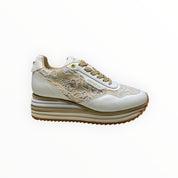 Sneakers Donna “APEPAZZA ” LAURA S5LYD02 Bianco/Beige