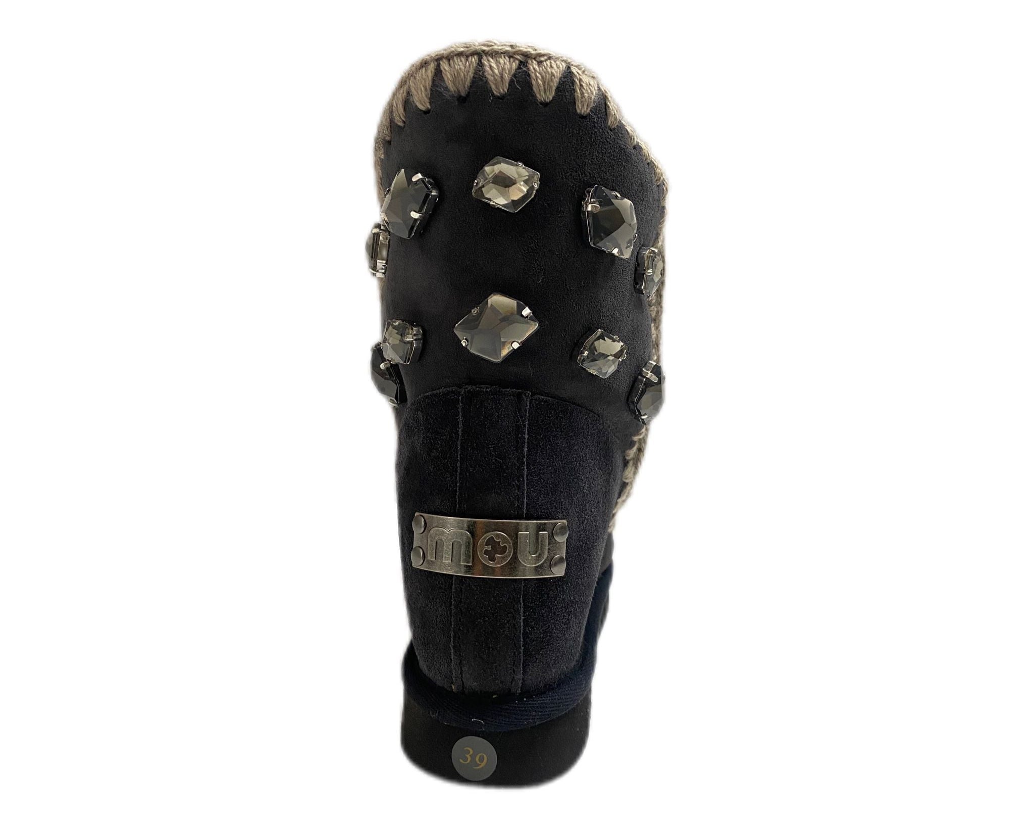 Stivaletti Donna “MOU” Eskimo Inner Wedge Back Rhinestones Pietre Grigio  Autunno/Inverno 24/2025