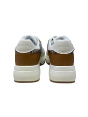 Sneakers Donna "GATTINONI CIRCUS" Dafne Tech QS42 Bianco/Cuoio