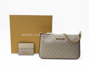 BOX REGALO  Borsa + Portacarte  “MICHAEL KORS" 35H1GGZD6B LT CRM MULTI MEDIUM PTTE W CD HDR  Vanilla