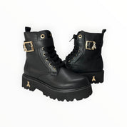 Stivaletti Anfibio Donna “PATRIZIA PEPE" PPJ966 Pelle Nero