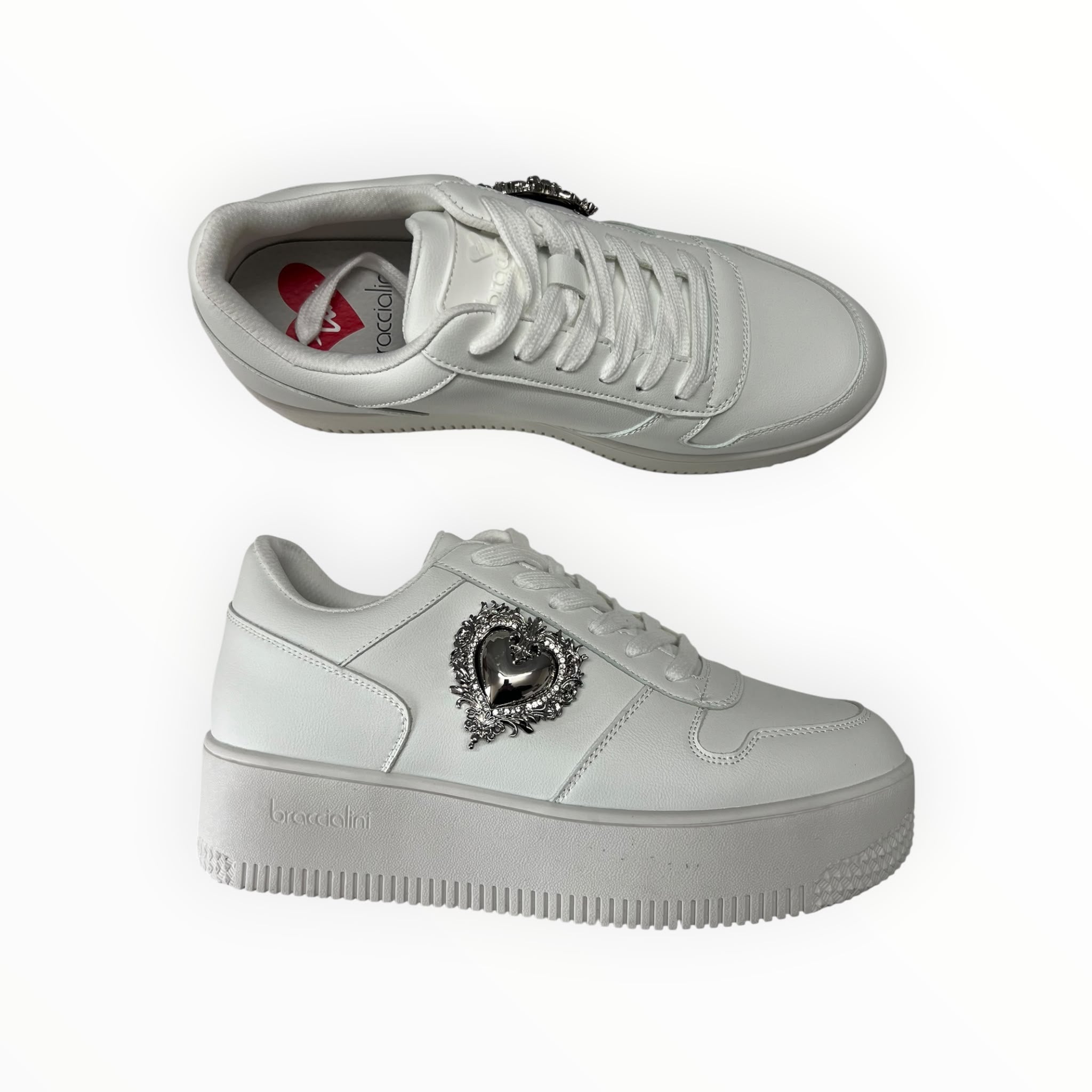 Sneakers “BRACCIALINI” B107 BIANCO