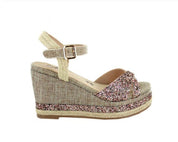 SANDALI ZEPPA DONNA “MENBUR” 20363 PRIMAVERA ESTATE 2025 NATURALE/CIPRIA