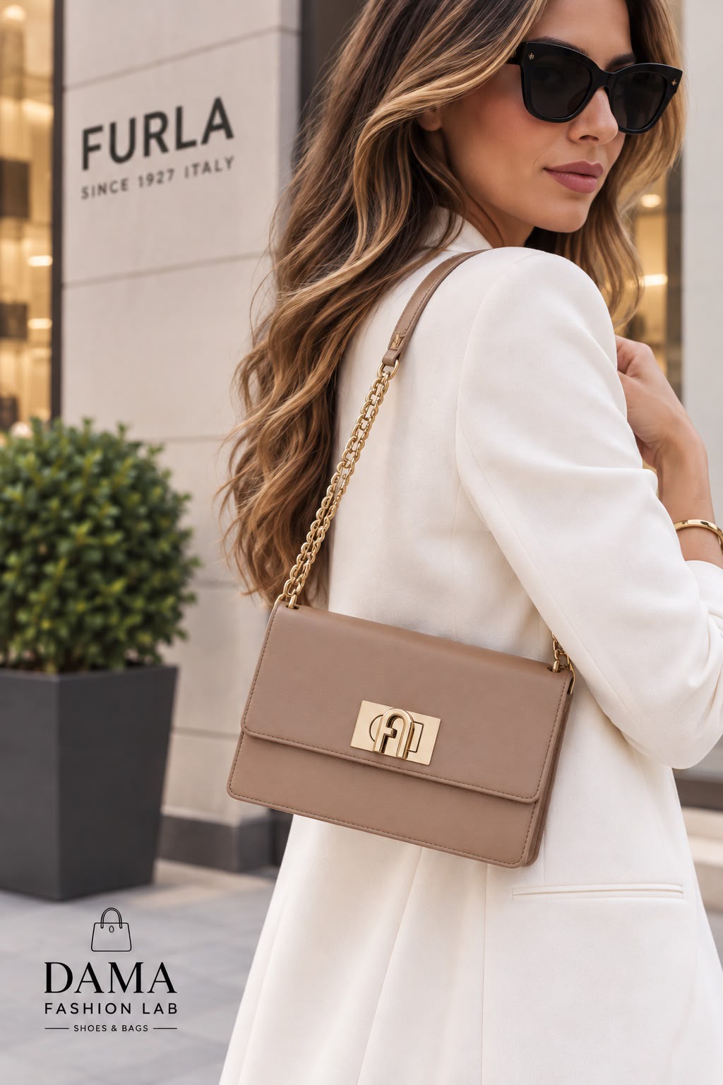 BORSA DONNA “FURLA” FUBTCCWFKACOPE0 MINI CROSSBODY GREIGE NUDE