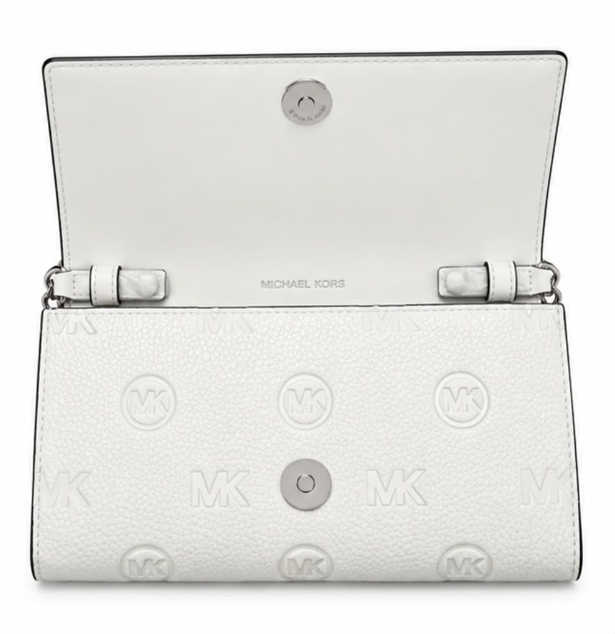 Borsa Donna “MICHAEL KORS” CARSON 35R6S2ZC3V LARGE WALLET OPTIC BIANCO