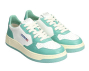 SNEAKERS DONNA “AUTRY” MEDALIST AULW WB20 PELLE BIANCO/TURCHESE
