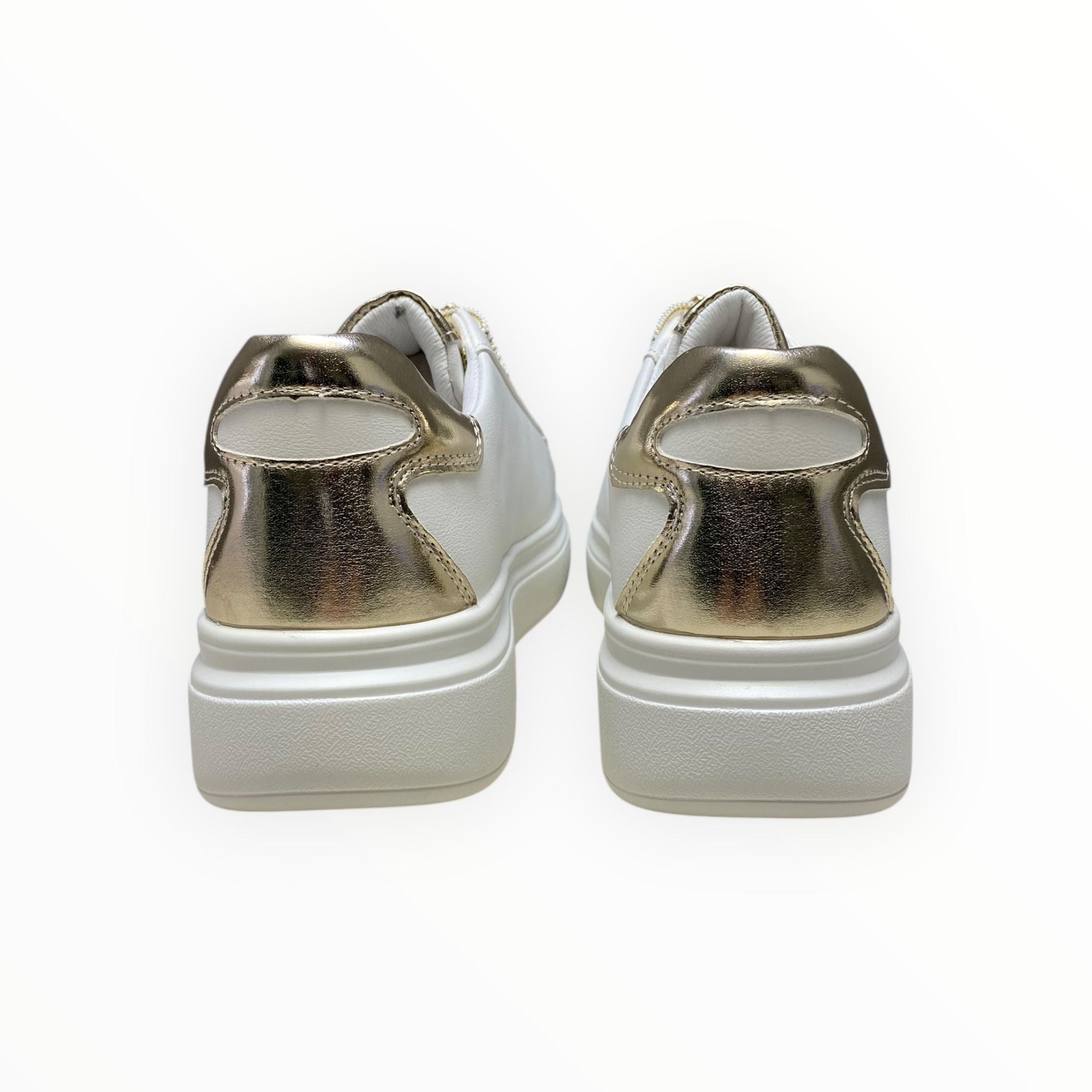 Sneakers Donna “BRACCIALINI” BA134 Bianco/Gold