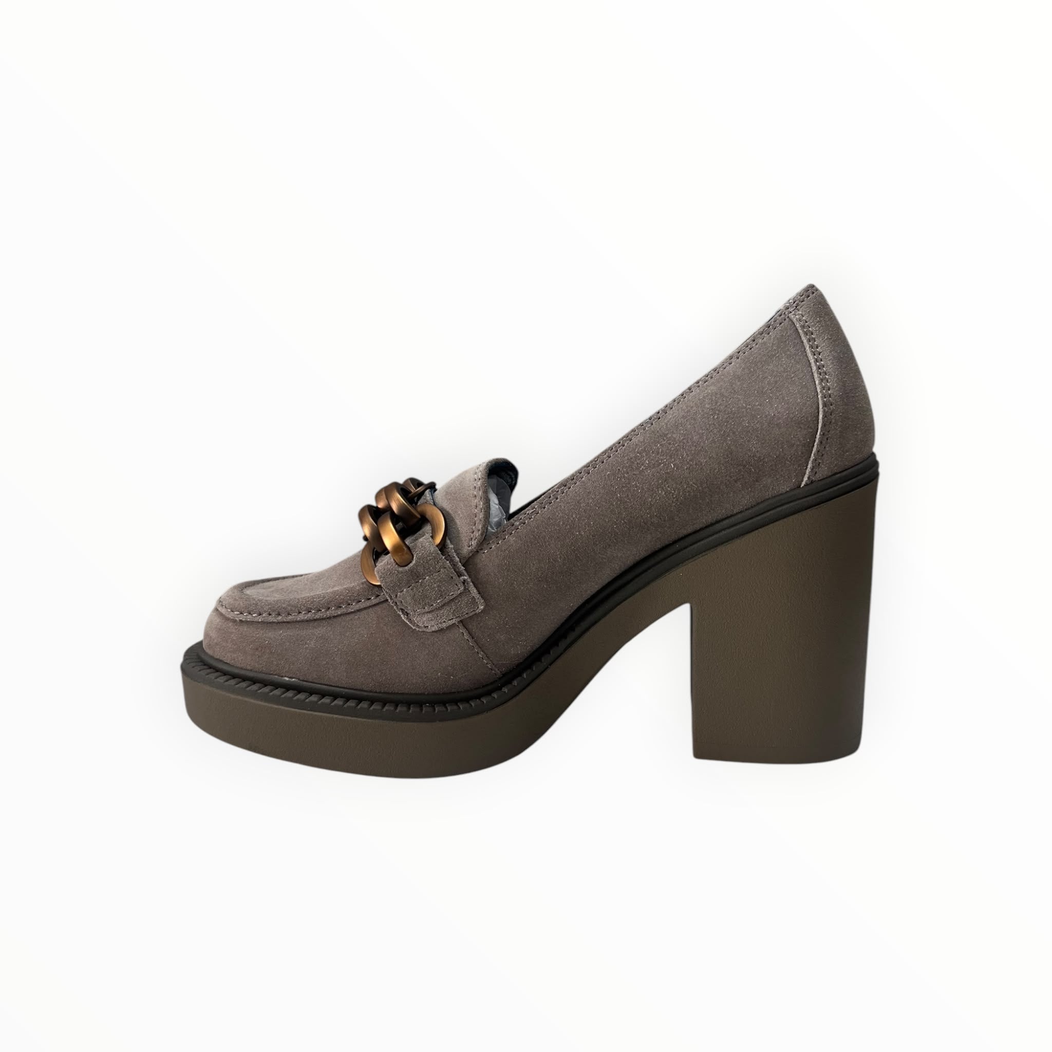 MOCASSINO DONNA “APEPAZZA ” AGNESE F4AMBERO2/SUE CAMOSCIO TAUPE