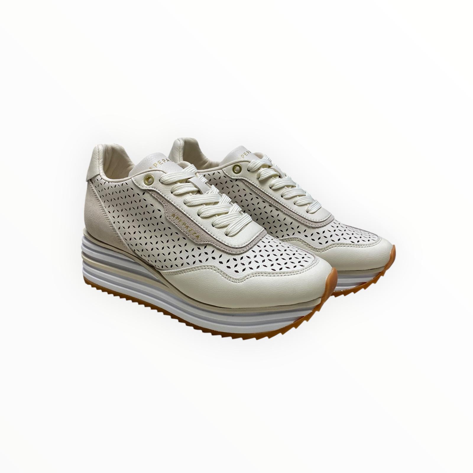 Sneakers Donna  “APEPAZZA ” LINDA S5LYD01  Crema