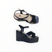 Sandali Zeppa Donna “BRACCIALINI” BB90 Nero