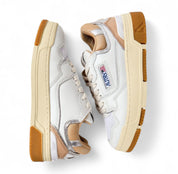 SNEAKERS DONNA “AUTRY” CLC ROLW MM23 PELLE BIANCO/BEIGE