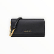 Borsa Donna “MICHAEL KORS” JET SET TRAVEL 35F5GTVC8L MD FLAP CLUTCH LEATHER NERO