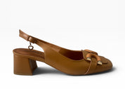 Dècollettè Chanel DONNA “BRACCIALINI” Slingback BA55 Camel
