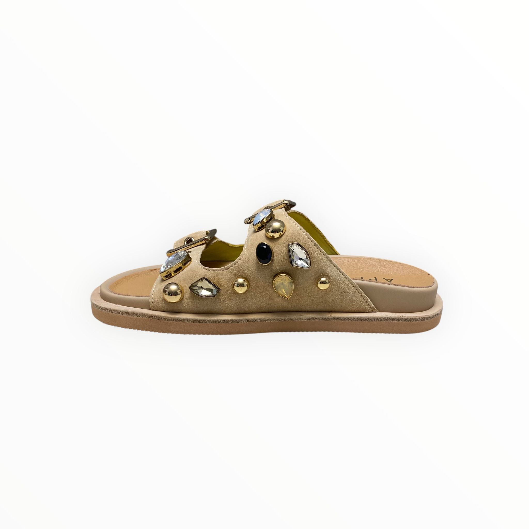 Sandali Ciabatte Donna “APEPAZZA” FIORE S5FUSS04/STO Beige