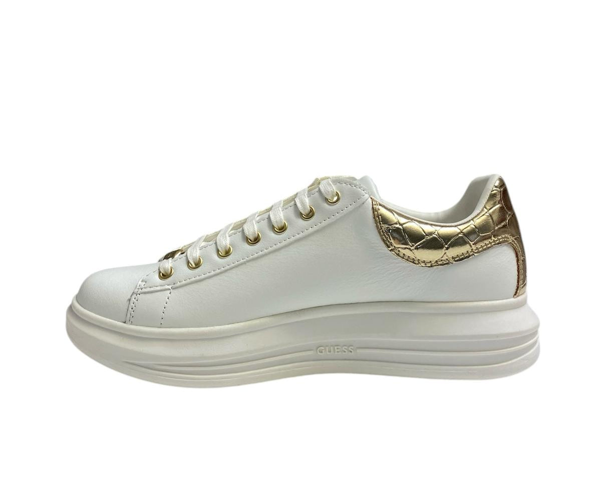 SNEAKERS DONNA "GUESS" GENUINE LEATHER BIANCO PRIMAVERA/ESTATE FL7RNO ELE12