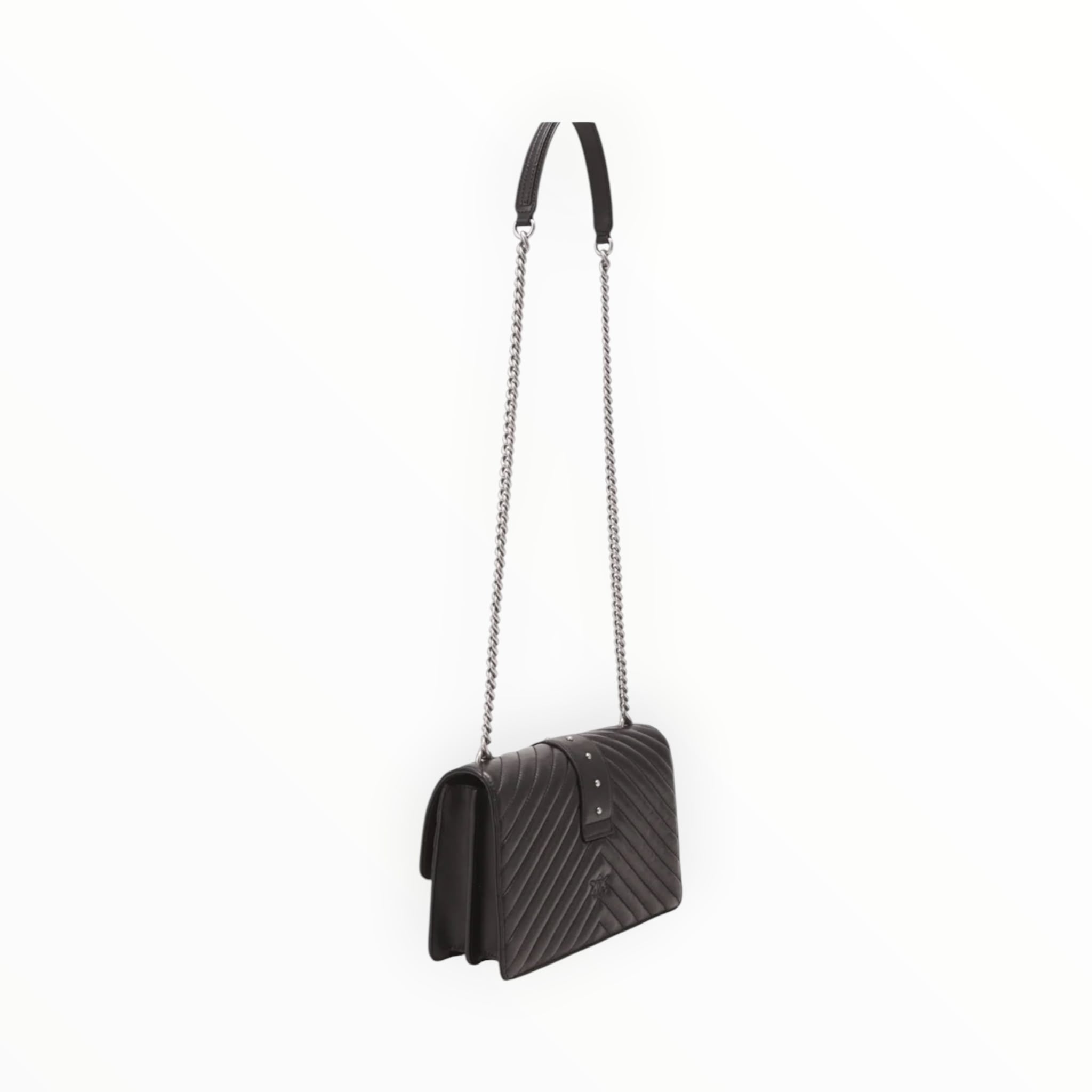BORSA DONNA “PINKO ” LOVE CLACCIC ICON V QUILT 4 CL Y74K Z99 PELLE NERO