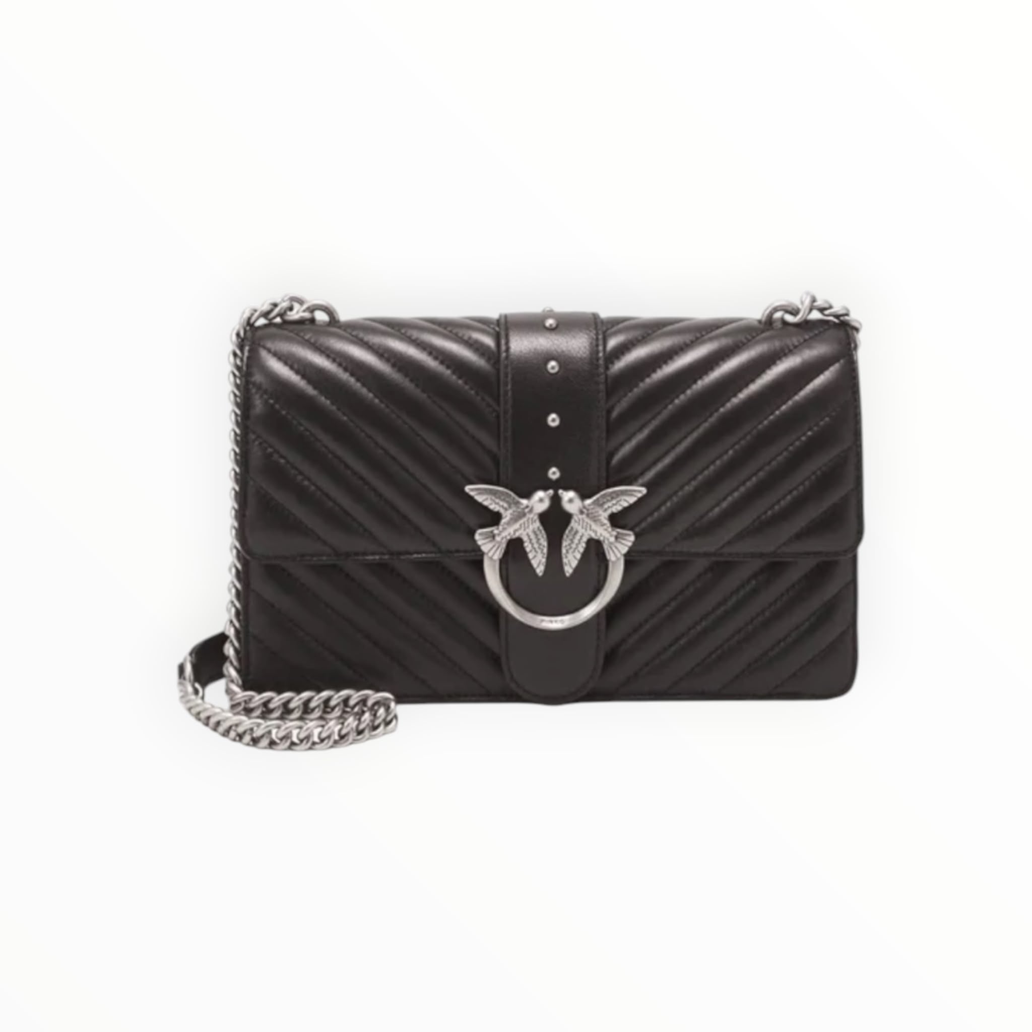 BORSA DONNA “PINKO ” LOVE CLACCIC ICON V QUILT 4 CL Y74K Z99 PELLE NERO