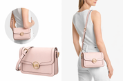 Borsa Donna “MICHAEL KORS” LEIDA 35S4G9GM8L MEDIUM FLAP MESSANGER Saffiano Rosa