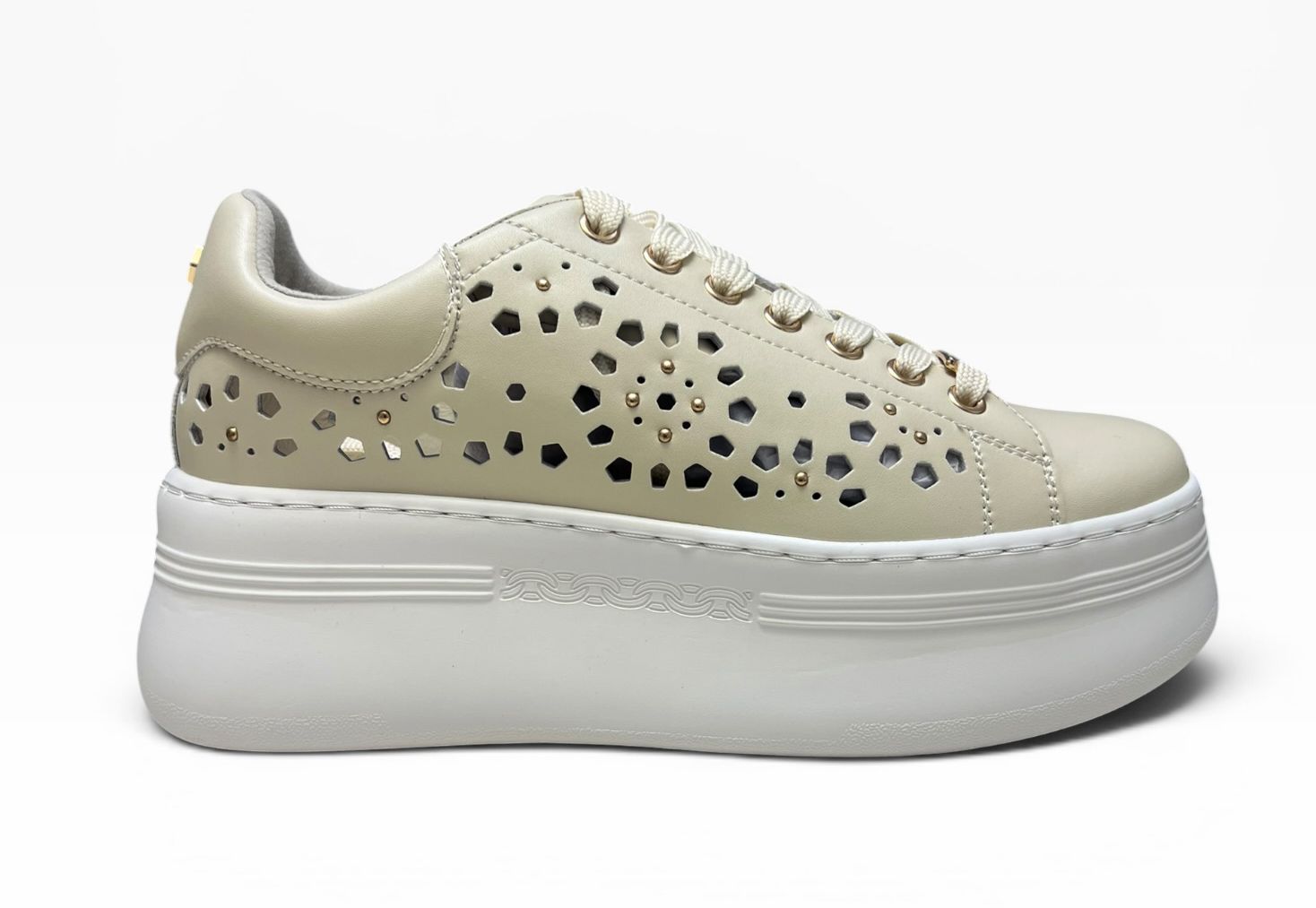 SNEAKERS DONNA “CULT” CLW442501 PEARL LOW PELLE BEIGE