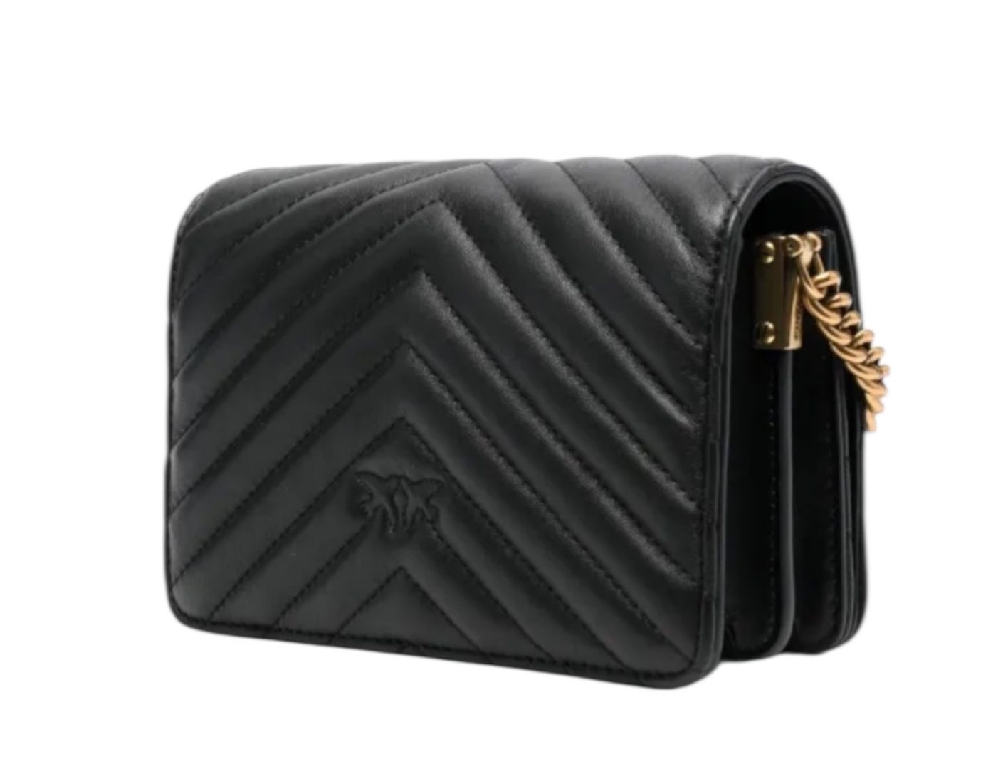 BORSA DONNA “PINKO ” LOVE CLICK MINI SHEEP NAPPA CHEVRON NERO