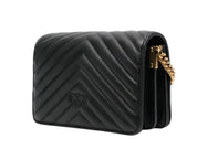 BORSA DONNA “PINKO ” LOVE CLICK MINI SHEEP NAPPA CHEVRON NERO