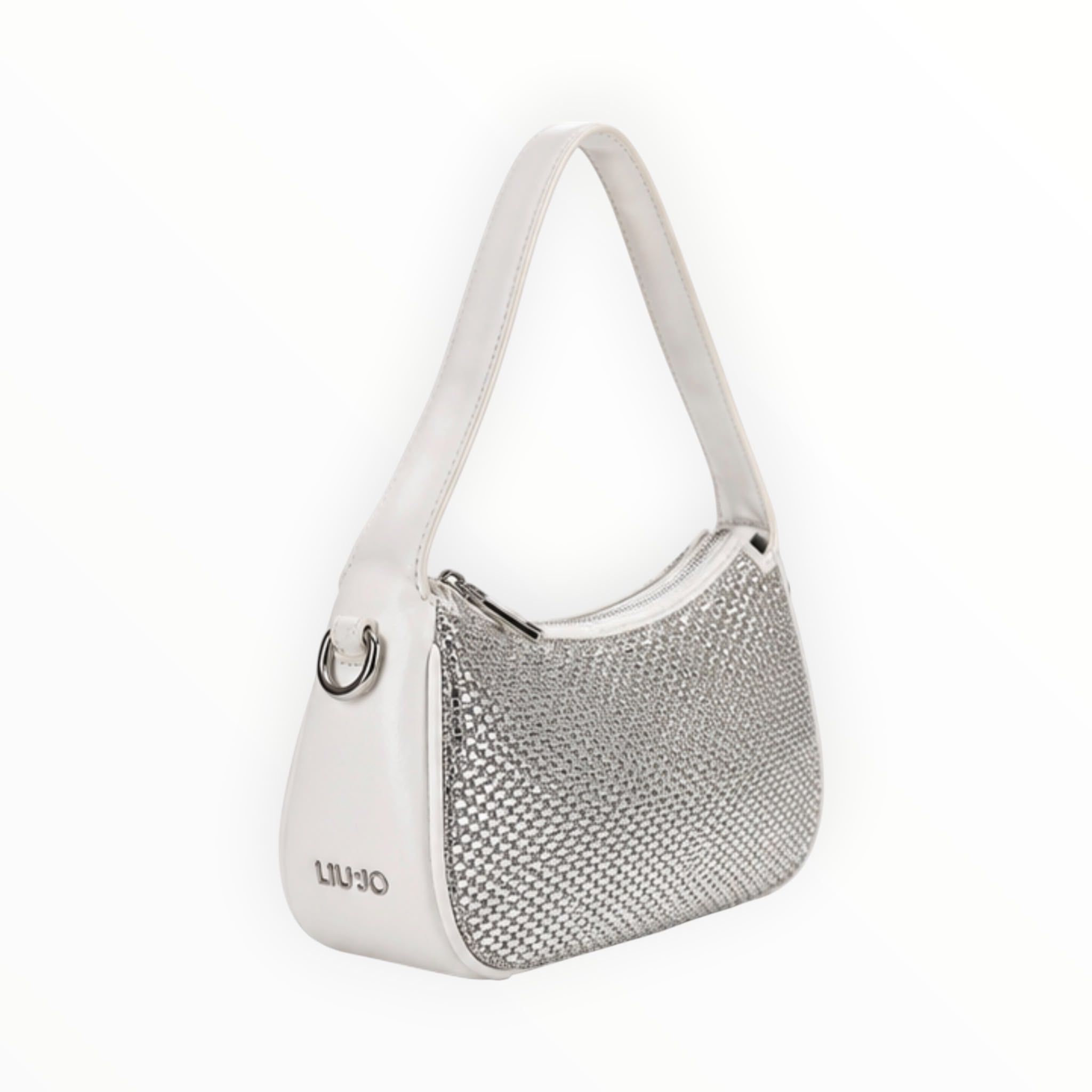 BORSA DONNA “LIU JO” AA3D44 T0426 XS HOBO BIANCO+CRISTAL