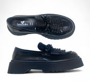 Mocassini Donna “Braccialini” L73 Vernice Nero