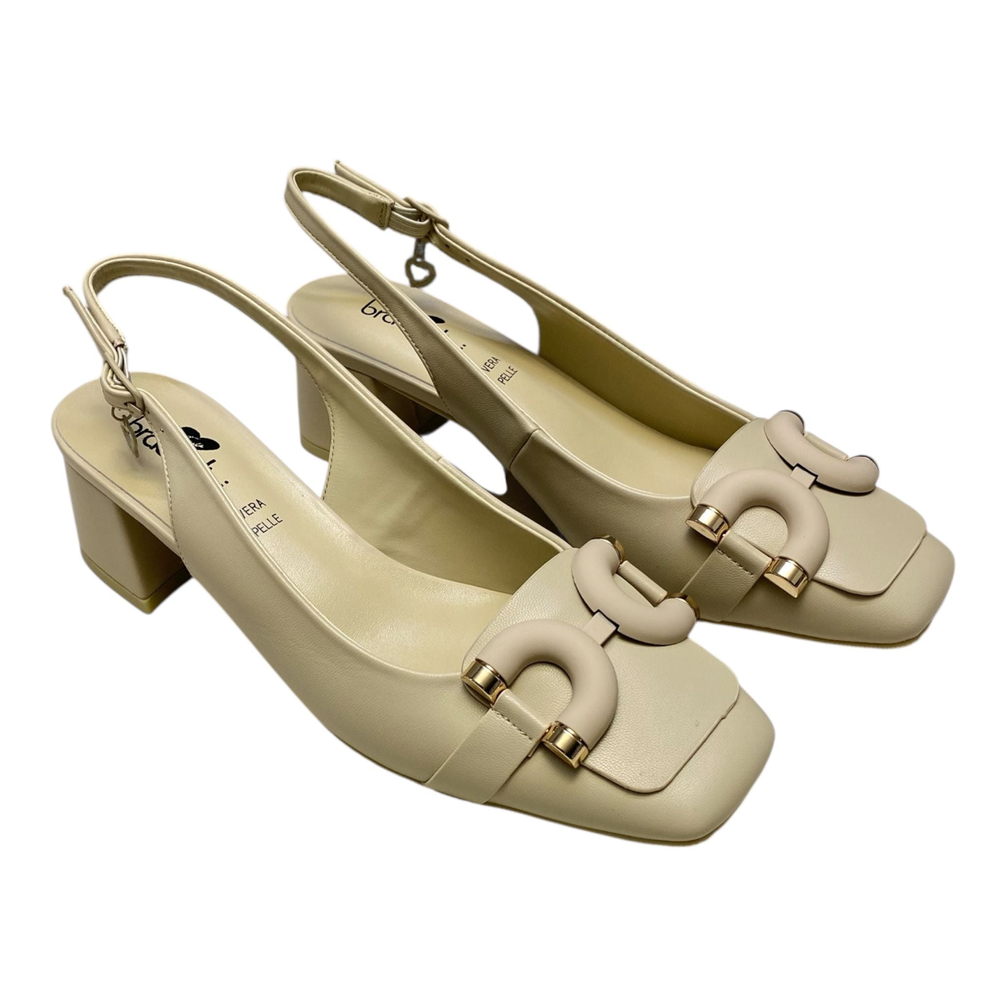 Dècollettè Chanel DONNA “BRACCIALINI” Slingback BA55 Beige