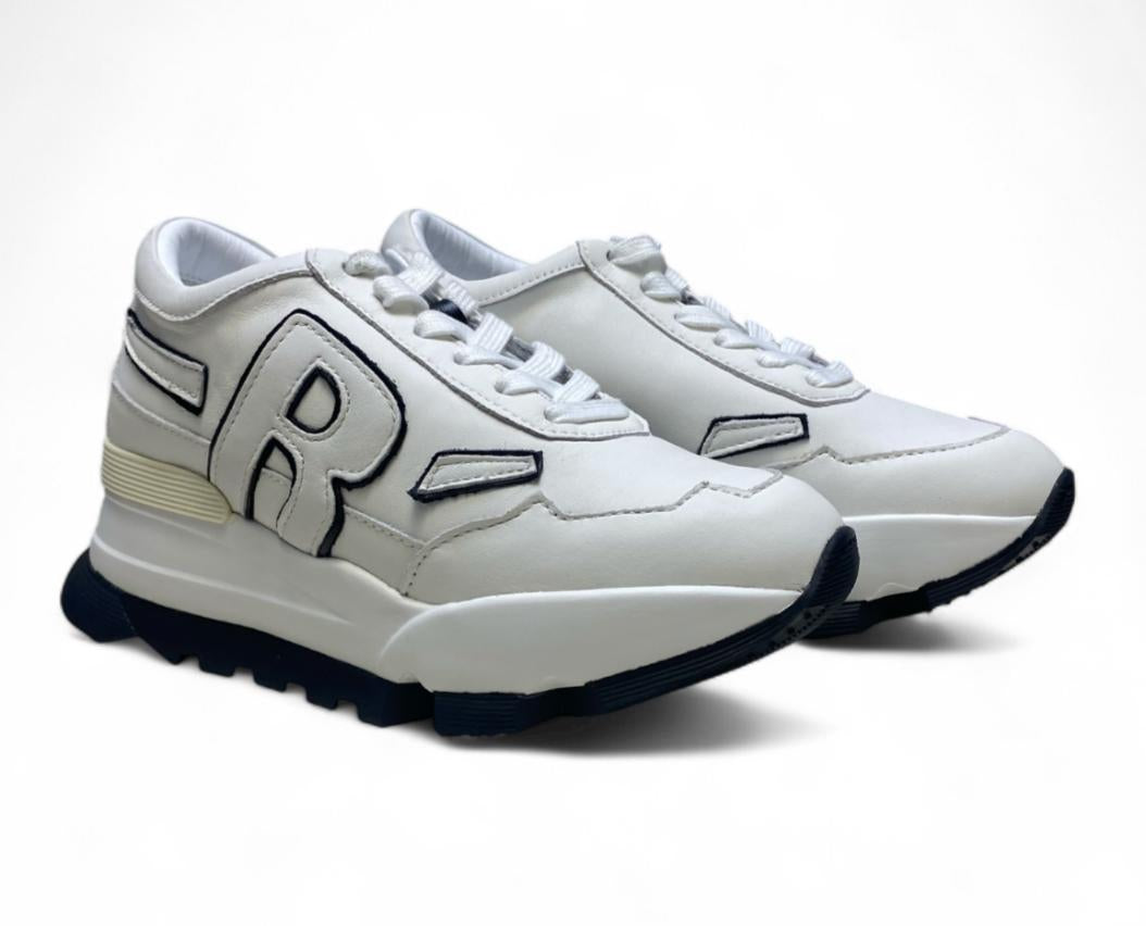 Sneakers Donna "RUCOLINE"AKI 304 Pamploma Bianco Nero