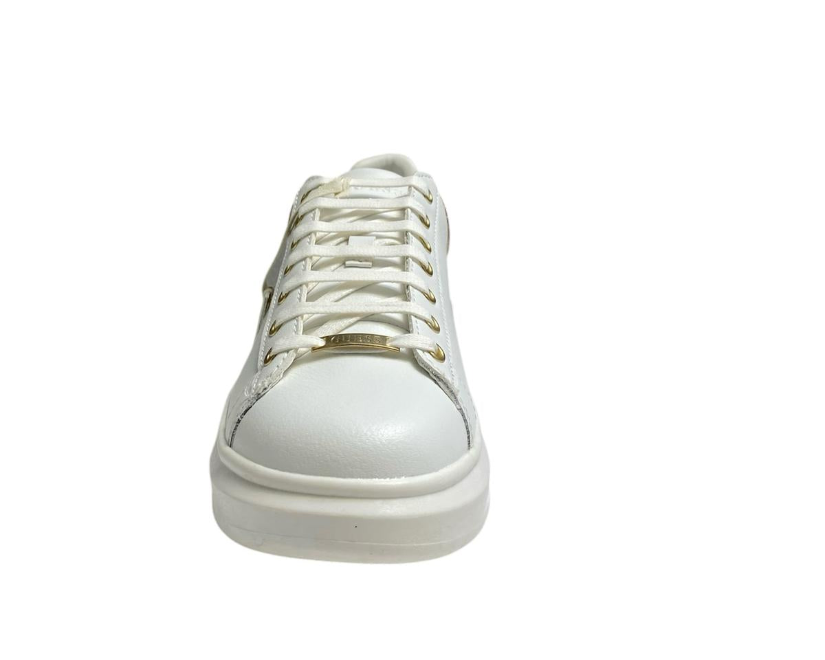 SNEAKERS DONNA "GUESS" GENUINE LEATHER BIANCO PRIMAVERA/ESTATE FL7RNO ELE12