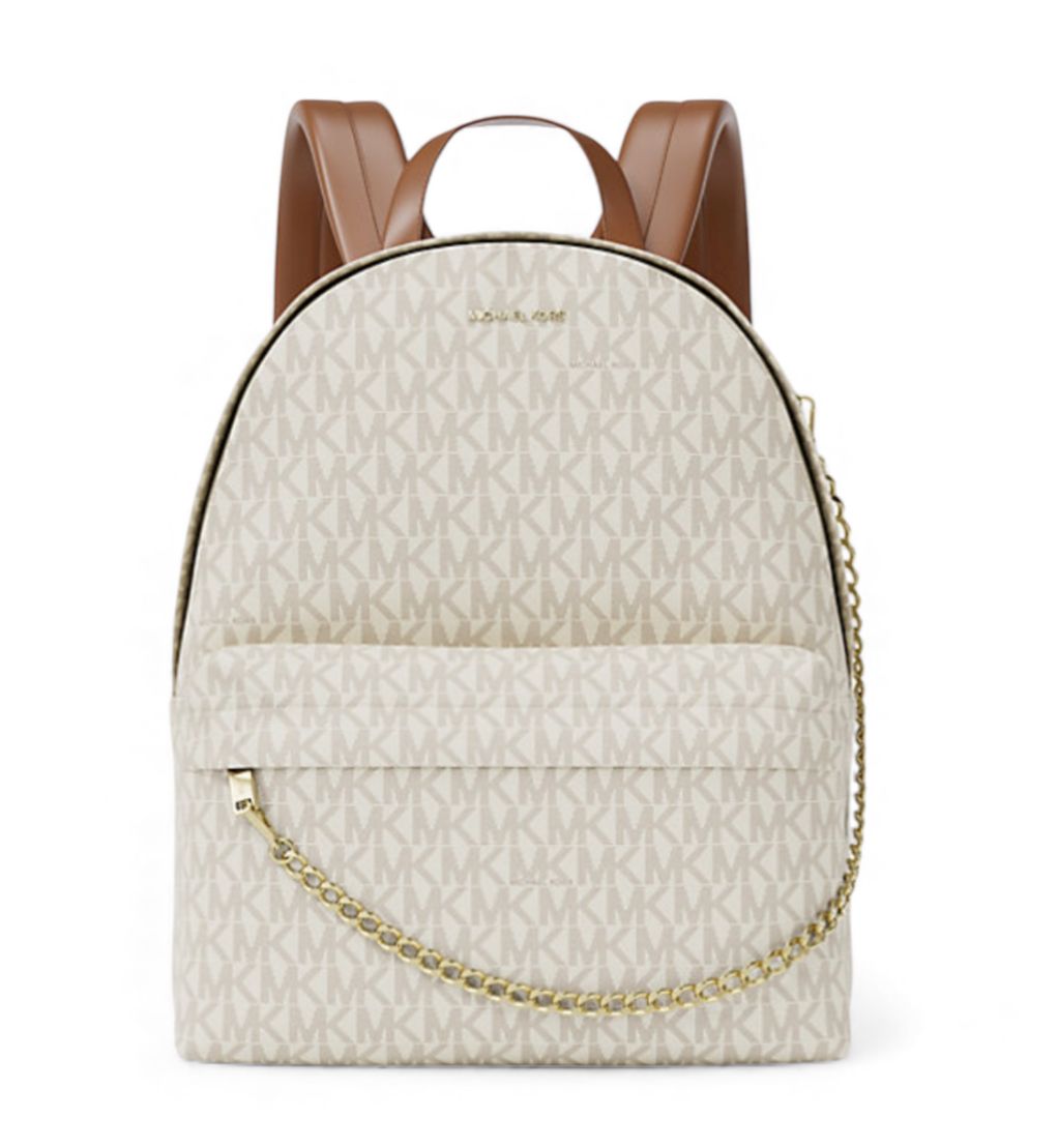 Borsa Zaino Donna “MICHAEL KORS” SLATER ZIP Medium Backpack 35F5GO4B2B Vanilla