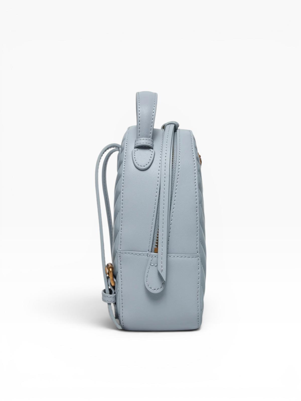 BORSA ZAINO  DONNA “PINKO ” LOVE CLICK MINI BACKPACK E57Q VITELLO LIGHT BLU