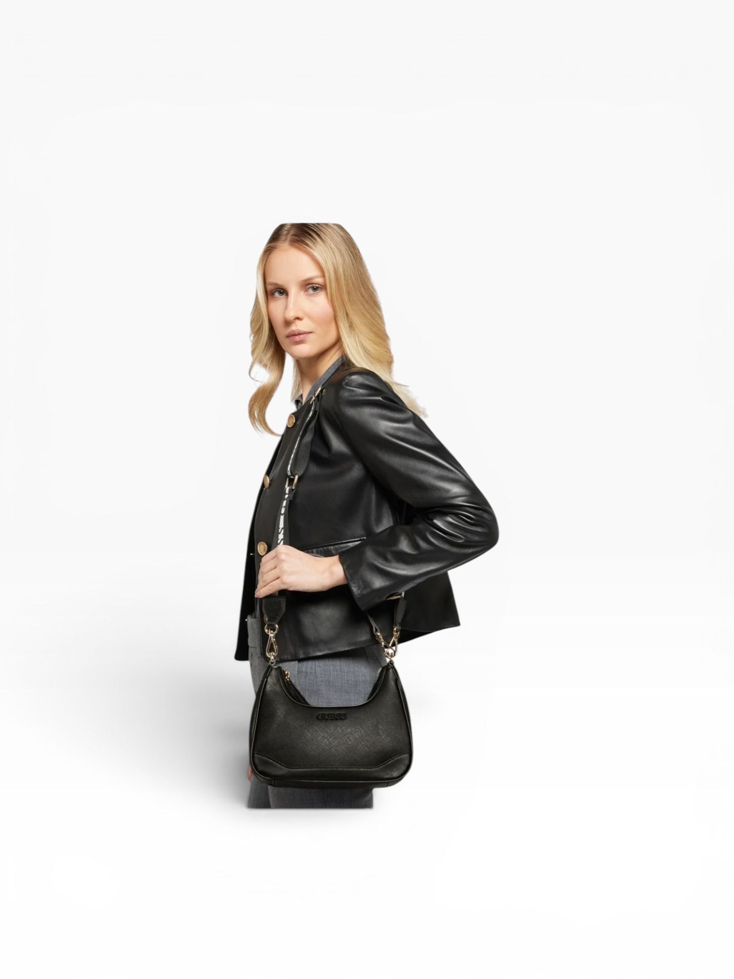 BORSA Donna “GUESS” HWANAHP5115 BLA HOBO  Nero