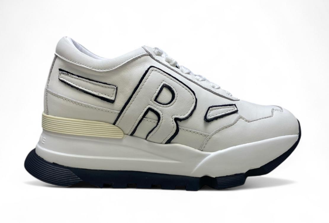 Sneakers Donna "RUCOLINE"AKI 304 Pamploma Bianco Nero
