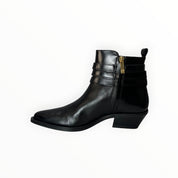 Stivaletti Texani Donna “CARMENS” Kelly Wrap 54126 Pelle Nero