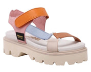SANDALI DONNA “BLAUER ” ELSIE07 PRIMAVERA ESTATE 2025 PELLE MULTICOLOR