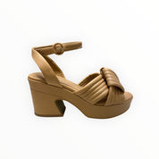 Sandali Tacco Zeppa Donna “BRUNO PREMI” BH29011X Nappa Cuoio Grano