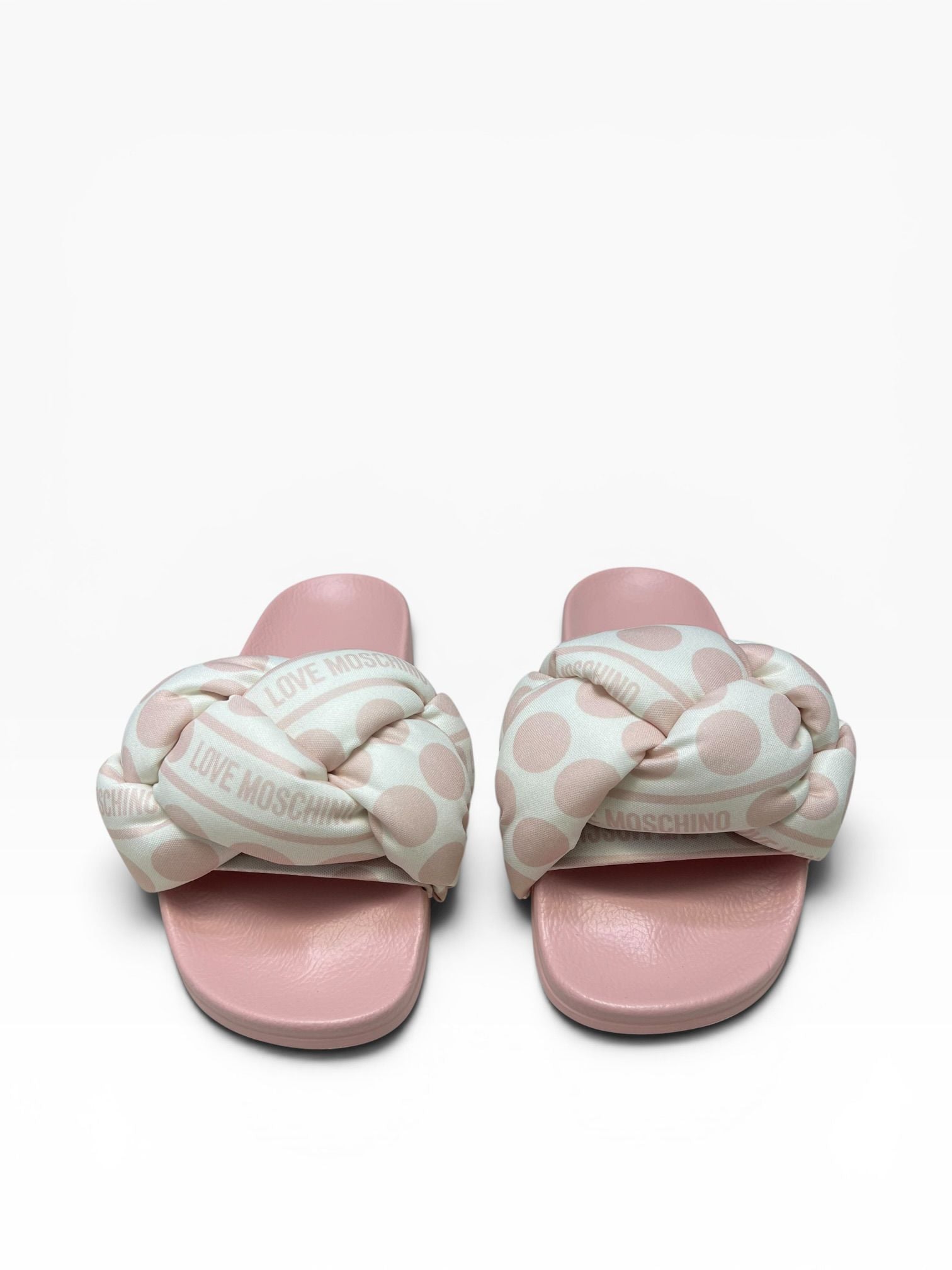 Sandali Ciabatte Donna "LOVE MOSCHINO"JA28272G0IIW10C  Sabotd Pool 25 Foulard Latte/Nude