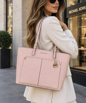 Borsa Donna “MICHAEL KORS” 35F3GTVT8B MD DBL POCKET TOTE ROSA POWDER   ROSA