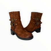 Stivaletti Donna “ELVIO ZAN" EA1603X  Pelle Cuoio